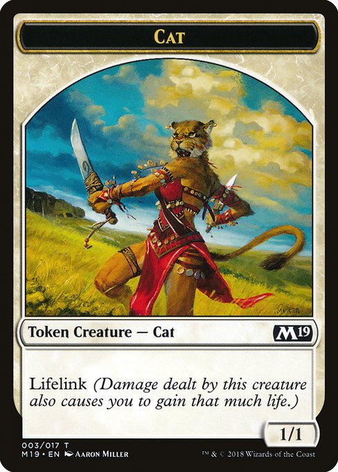 Cat from Core Set 2019 Tokens