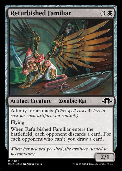 Refurbished Familiar highlighted card art