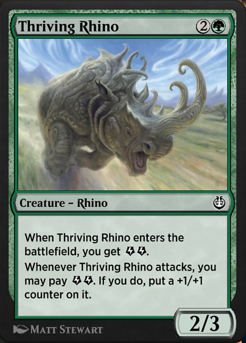Thriving Rhino highlighted card art