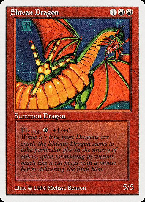 Shivan Dragon from Summer Magic / Edgar