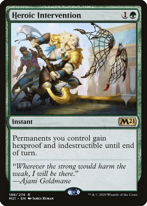 Heroic Intervention from Core Set 2021 Promos