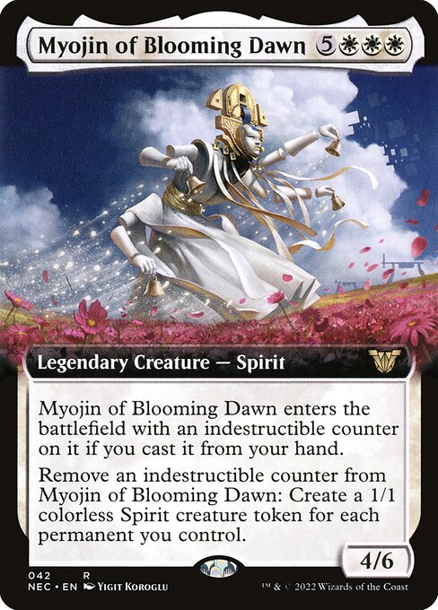 Myojin of Blooming Dawn from Neon Dynasty Commander