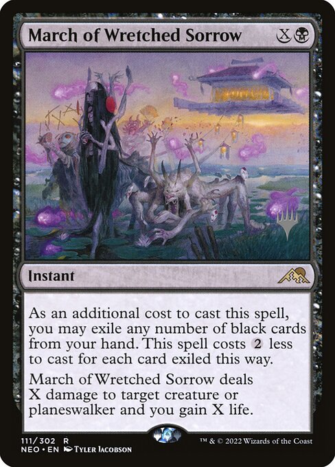 March of Wretched Sorrow from Kamigawa: Neon Dynasty Promos
