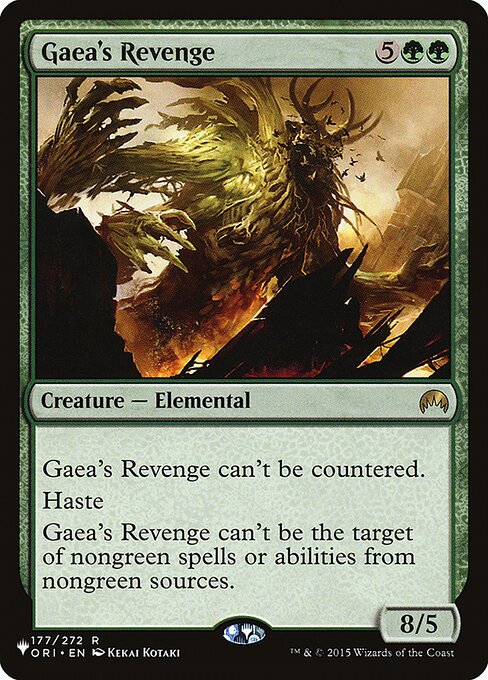 Gaea's Revenge highlighted card art