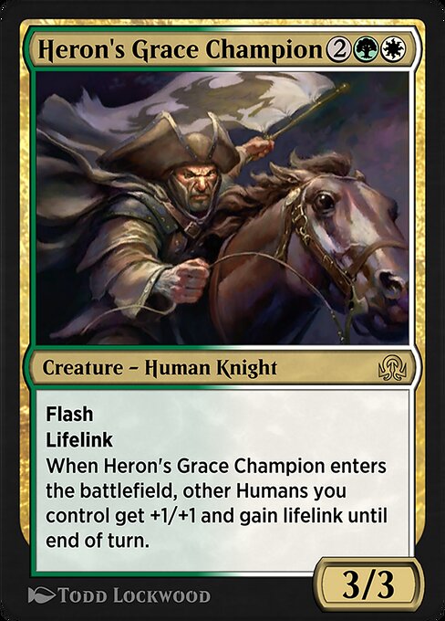 Heron's Grace Champion highlighted card art