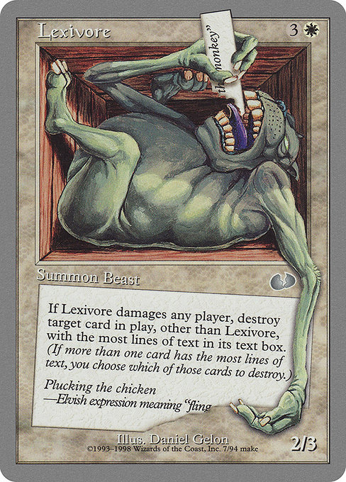 Lexivore highlighted card art