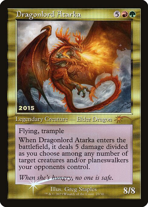 Dragonlord Atarka from 30th Anniversary Play Promos