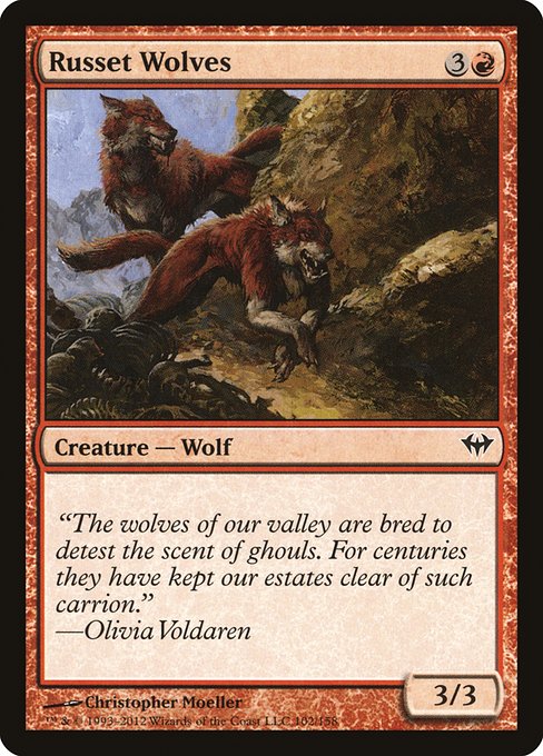 Russet Wolves highlighted card art