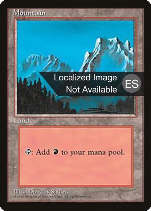 Mountain from Fourth Edition Foreign Black Border