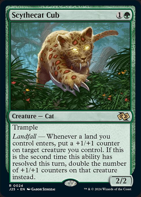 Scythecat Cub highlighted card art