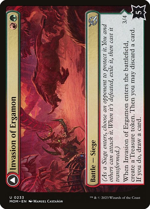 Invasion of Ergamon // Truga Cliffcharger from March of the Machine