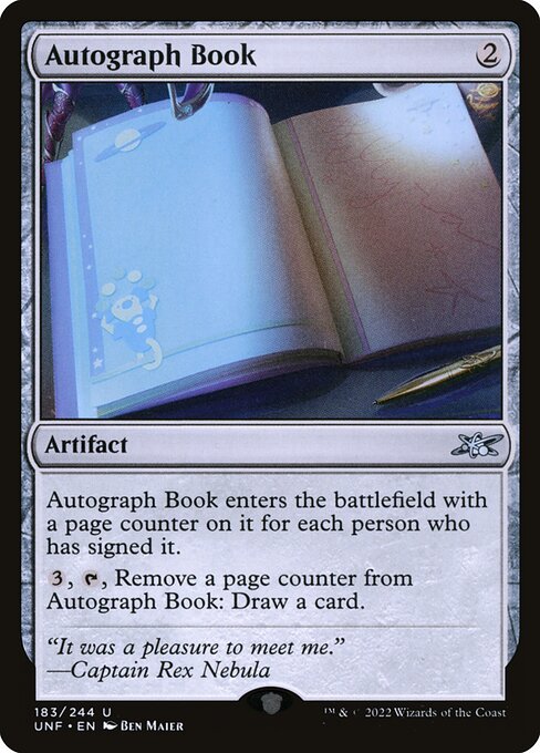 Autograph Book highlighted card art
