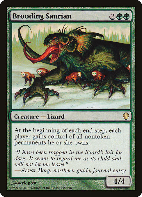 Brooding Saurian highlighted card art