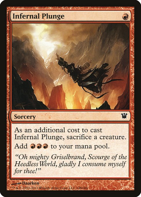 Infernal Plunge highlighted card art