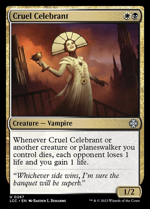 Cruel Celebrant highlighted card art