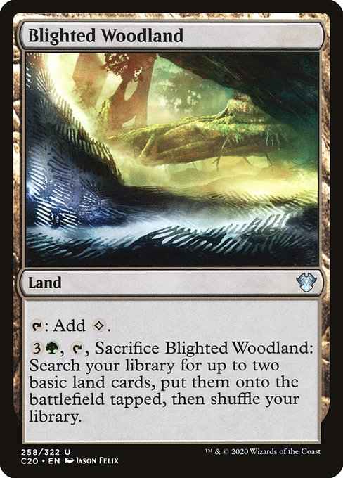 Blighted Woodland from Commander 2020