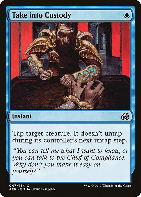 Take into Custody highlighted card art
