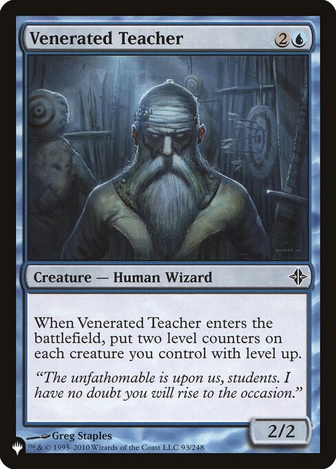 Venerated Teacher highlighted card art