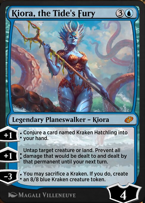 Kiora, the Tide's Fury highlighted card art