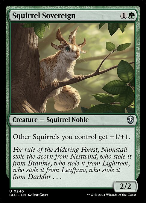 Squirrel Sovereign highlighted card art