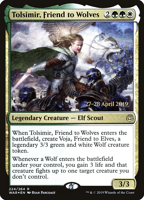 Tolsimir, Friend to Wolves from War of the Spark Promos