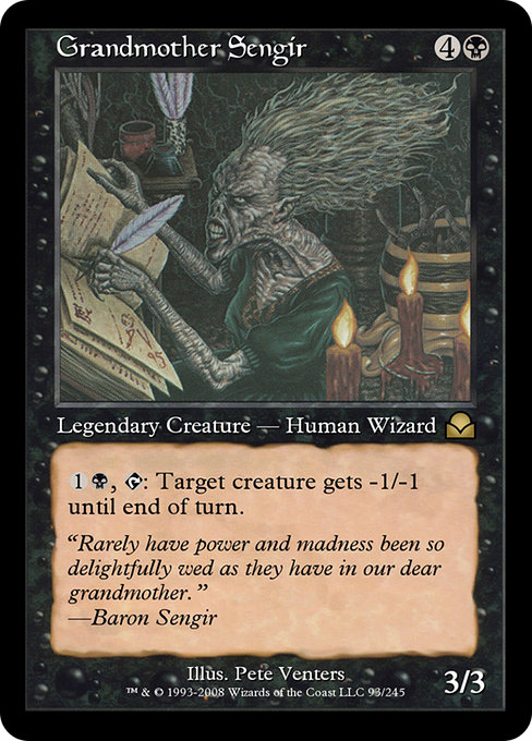 Grandmother Sengir highlighted card art