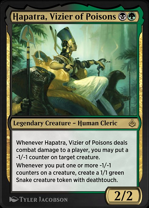 Hapatra, Vizier of Poisons highlighted card art