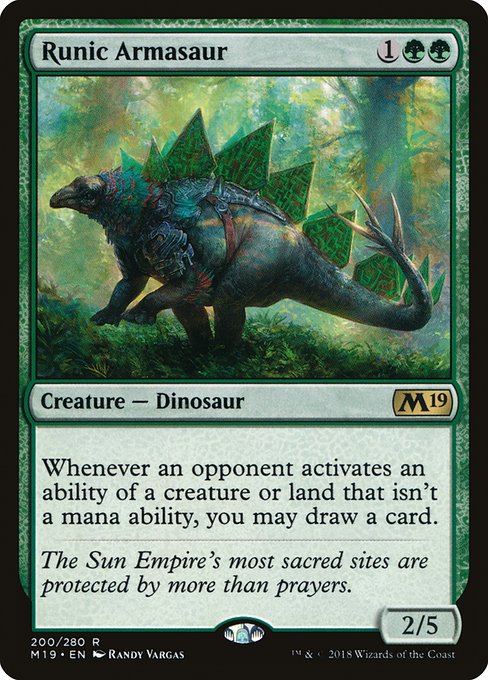 Runic Armasaur from Core Set 2019