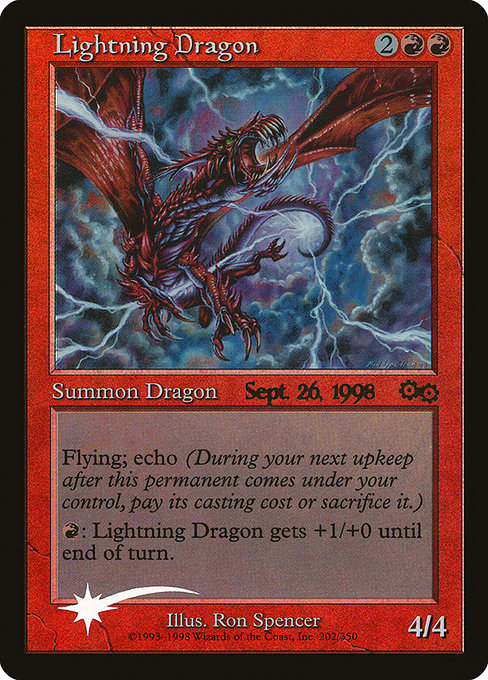 Lightning Dragon from Urza's Saga Promos