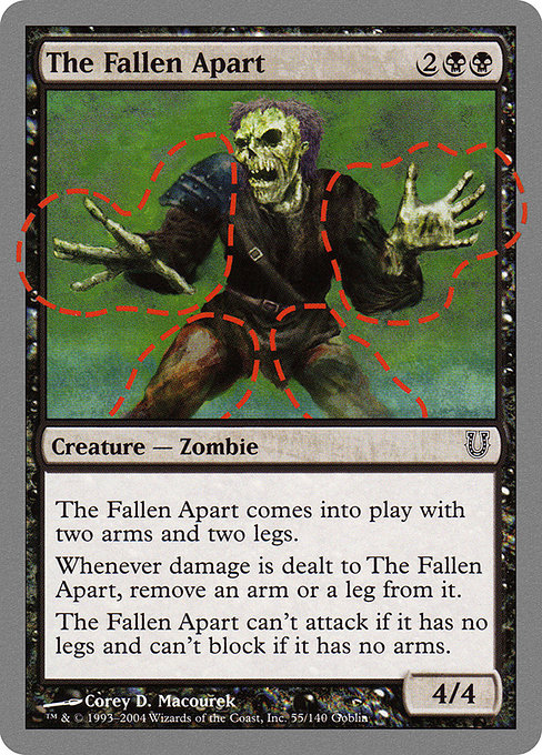 The Fallen Apart highlighted card art