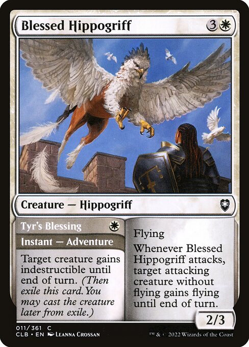 Blessed Hippogriff // Tyr's Blessing from Commander Legends: Battle for Baldur's Gate