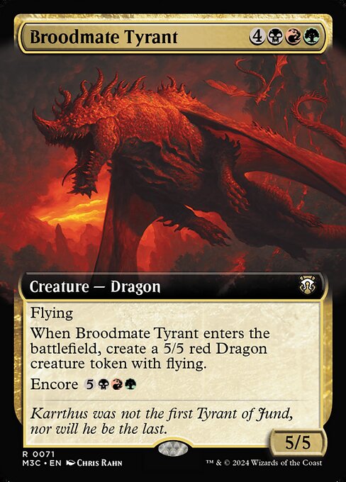 Broodmate Tyrant from Modern Horizons 3 Commander