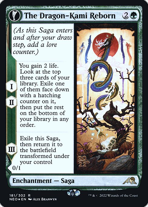 The Dragon-Kami Reborn // Dragon-Kami's Egg from Kamigawa: Neon Dynasty Promos