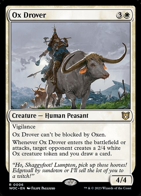 Ox Drover from Wilds of Eldraine Commander