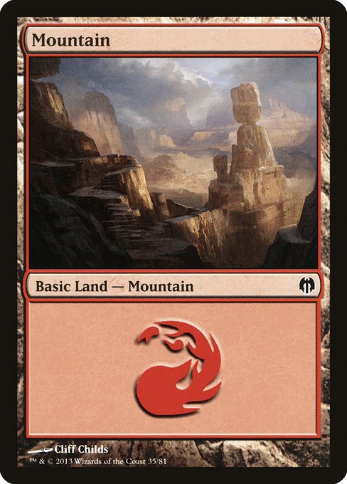 Mountain from Duel Decks: Heroes vs. Monsters