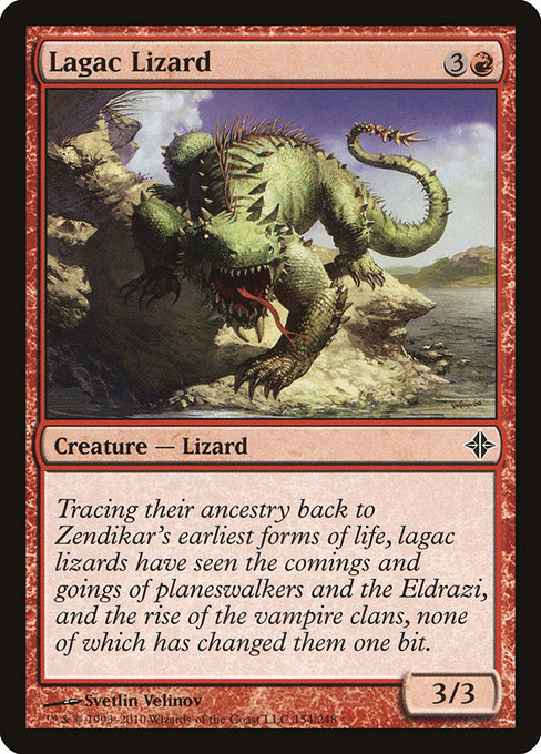 Lagac Lizard highlighted card art