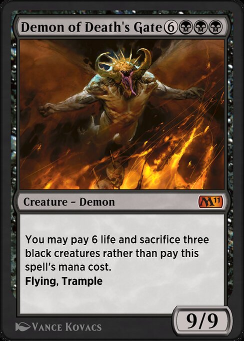 Demon of Death's Gate highlighted card art