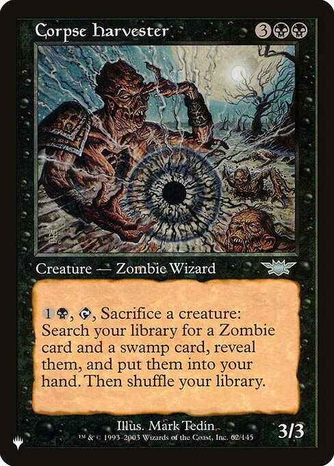 Corpse Harvester highlighted card art