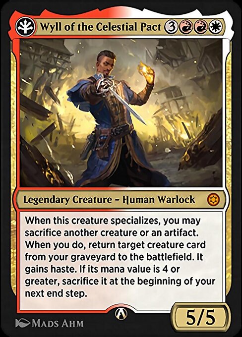 Wyll of the Celestial Pact highlighted card art