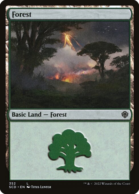 Forest from Starter Commander Decks