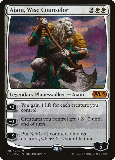 Ajani, Wise Counselor highlighted card art