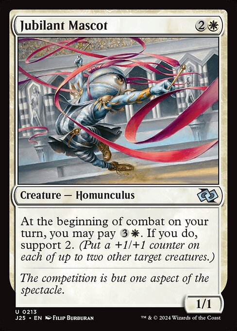 Jubilant Mascot highlighted card art