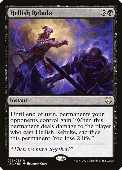 Hellish Rebuke from Forgotten Realms Commander