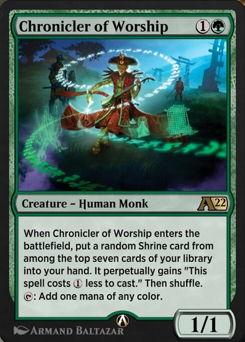 Chronicler of Worship highlighted card art