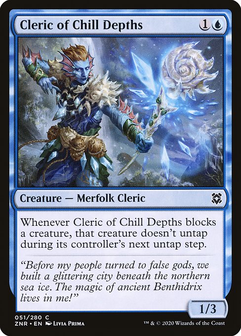 Cleric of Chill Depths highlighted card art