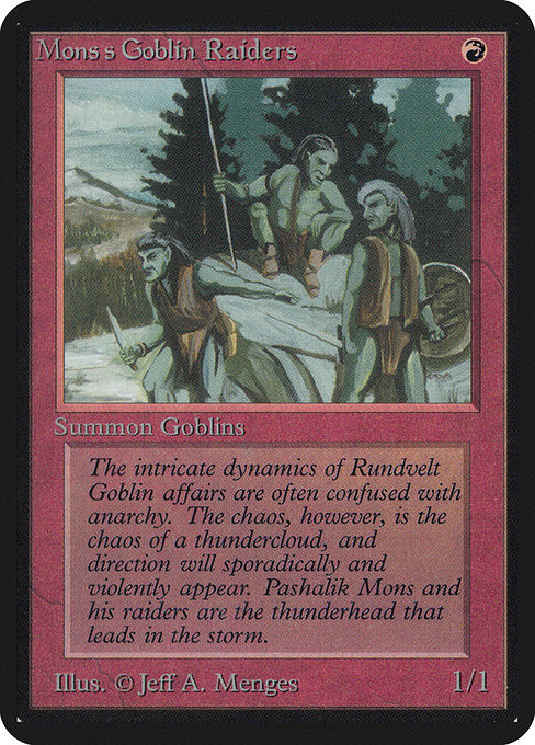 Mons's Goblin Raiders from Limited Edition Alpha