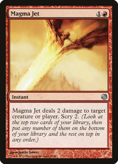 Magma Jet from Duel Decks: Heroes vs. Monsters