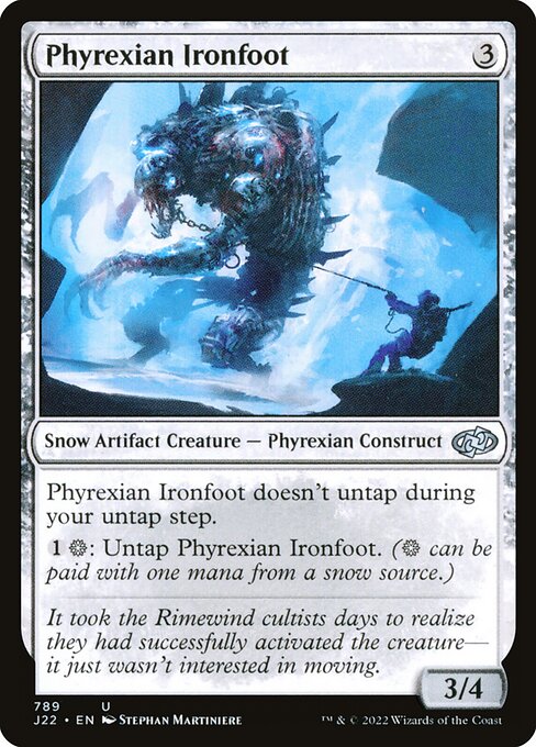Phyrexian Ironfoot highlighted card art