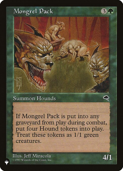 Mongrel Pack highlighted card art