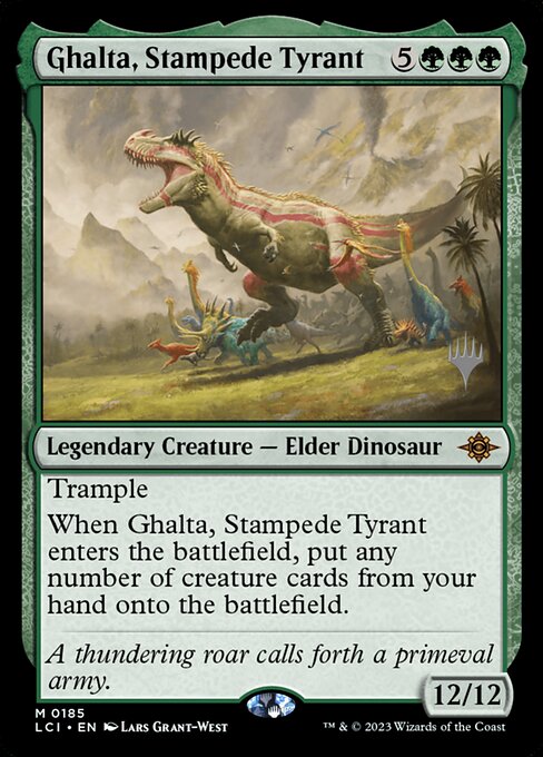 Ghalta, Stampede Tyrant from The Lost Caverns of Ixalan Promos